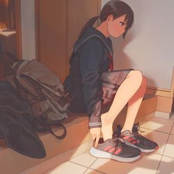 This is a pixiv picture whose title is 女の子と犬は最高.