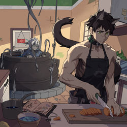This is a pixiv picture whose title is ♣X♠.