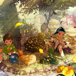 This is a pixiv picture whose title is あの日のアサギマダラ.