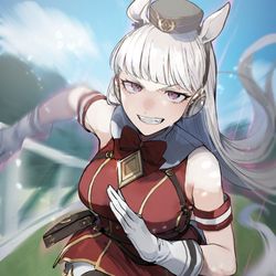 This is a pixiv picture whose title is ゴルシウィーク.
