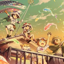 This is a pixiv picture whose title is こどもの日【第五人格】.