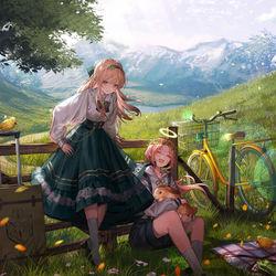 This is a pixiv picture whose title is 🍀.