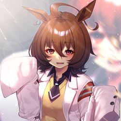 This is a pixiv picture whose title is タキオン.