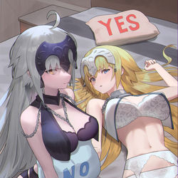 This is a pixiv picture whose title is YES or NO.