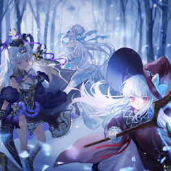 This is a pixiv picture whose title is 氷の魔女.