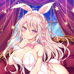 This is a pixiv picture whose title is 白バニーさん.