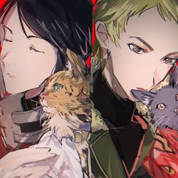 This is a pixiv picture whose title is 🐱.