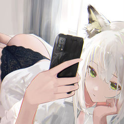 This is a pixiv picture whose title is 摸鱼5----独自一人.