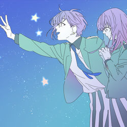 This is a pixiv picture whose title is 星標.