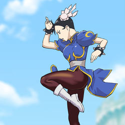 This is a pixiv picture whose title is 縦長ファイターⅡ X.