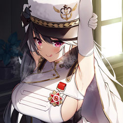 This is a pixiv picture whose title is 肩凝っちゃった（らしい）パーミャチ・メリクーリヤ改.