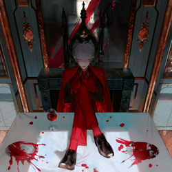 This is a pixiv picture whose title is DOUBT.