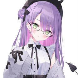 This is a pixiv picture whose title is 👿.