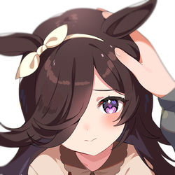 This is a pixiv picture whose title is ライスはいい子.