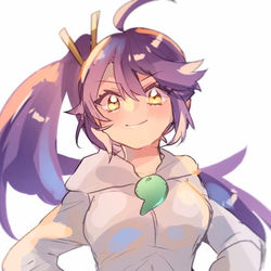 This is a pixiv picture whose title is 天照さん.