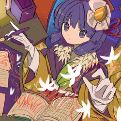This is a pixiv picture whose title is 【依頼】東方ニコ童祭様　企画「文字からはじまる物語」.