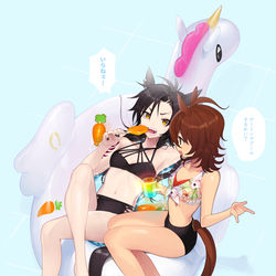 This is a pixiv picture whose title is シャとタキ2.
