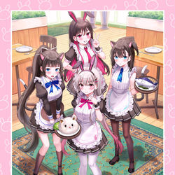 This is a pixiv picture whose title is 初個展「らんぐ『日常系少女』展」.