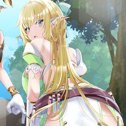 This is a pixiv picture whose title is エルフさんとダイスロールダンジョン25.