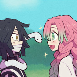 This is a pixiv picture whose title is おばみつまとめ.