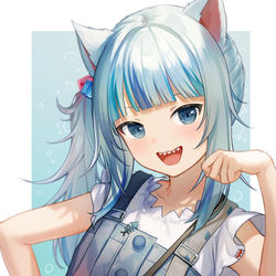 This is a pixiv picture whose title is サメですにゃ！.