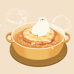 This is a pixiv picture whose title is オニオングラタンスープ.
