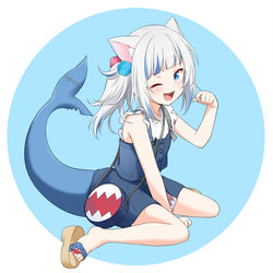 This is a pixiv picture whose title is CatShark.