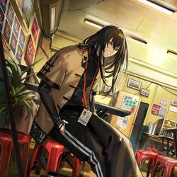 This is a pixiv picture whose title is 掃除屋バイトのアサシン.