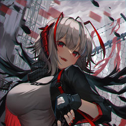 This is a pixiv picture whose title is W.