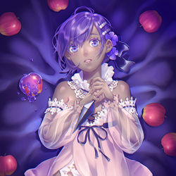 This is a pixiv picture whose title is 夜に咲く毒の華.
