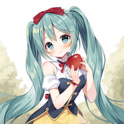This is a pixiv picture whose title is 白雪姫ミク.