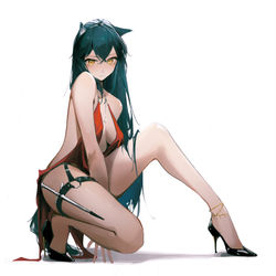 This is a pixiv picture whose title is テキサス　ドレスver..