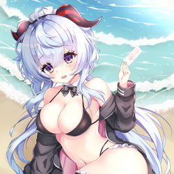 This is a pixiv picture whose title is Ganyu bikini.