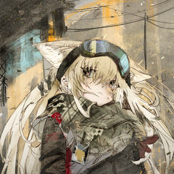 This is a pixiv picture whose title is 荒れ地に咲く花.
