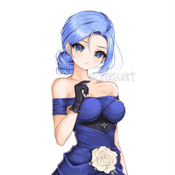 This is a pixiv picture whose title is [Pixiv Request] Minah in dress.