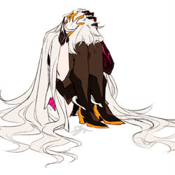 This is a pixiv picture whose title is distress.