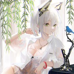 This is a pixiv picture whose title is 摸鱼6--两个老婆.