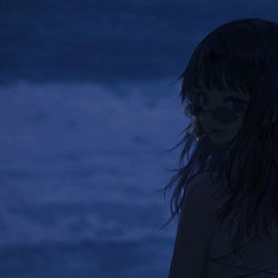 This is a pixiv picture whose title is 海.