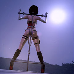 This is a pixiv picture whose title is 月光浴.
