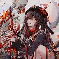 This is a pixiv picture whose title is 胡桃.