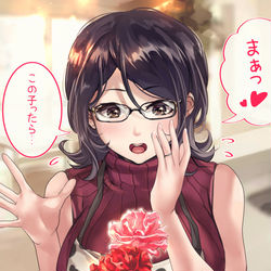 This is a pixiv picture whose title is 母の日.