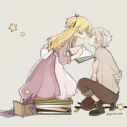 This is a pixiv picture whose title is 取什么标题好.