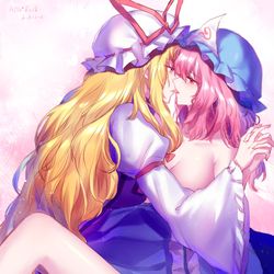 This is a pixiv picture whose title is 【加筆修正版】ゆかゆゆちゅっちゅ.
