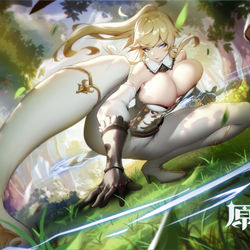 This is a pixiv picture whose title is 【原神】琴.