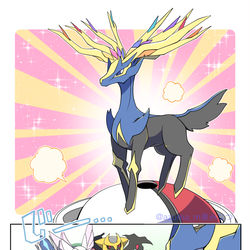 This is a pixiv picture whose title is 焦る神.