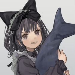 This is a pixiv picture whose title is サメちゃんも〜〜〜〜らい♡.