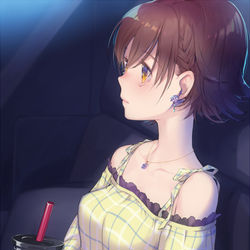 This is a pixiv picture whose title is 映画館デート.