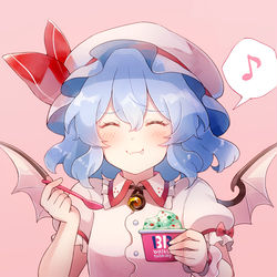 This is a pixiv picture whose title is ポッピングシャワーとレミリア.