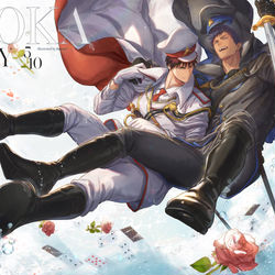 This is a pixiv picture whose title is 青火の日2021.