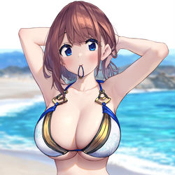 This is a pixiv picture whose title is 水着一夜ちゃん.